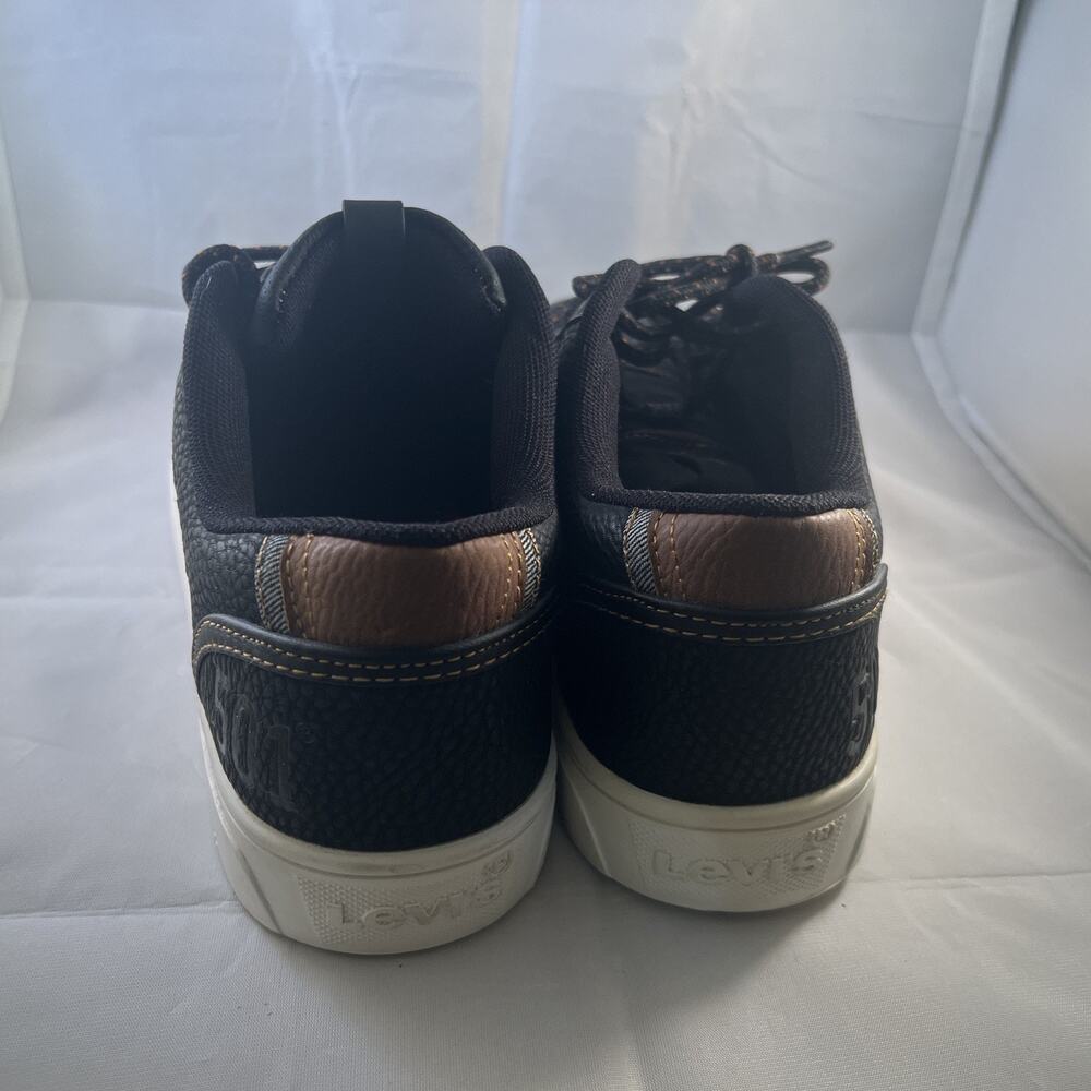Men's Jeffery Levis 501 Size 9 Shoes Comfort Black And Brown Suede Kicks - Picture 3 of 8